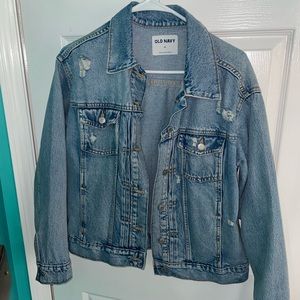 Old Navy Destroyed Denim Jacket